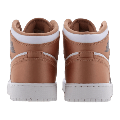 Nike Air Jordan 1 Mid White Rose Gold (GS) Back