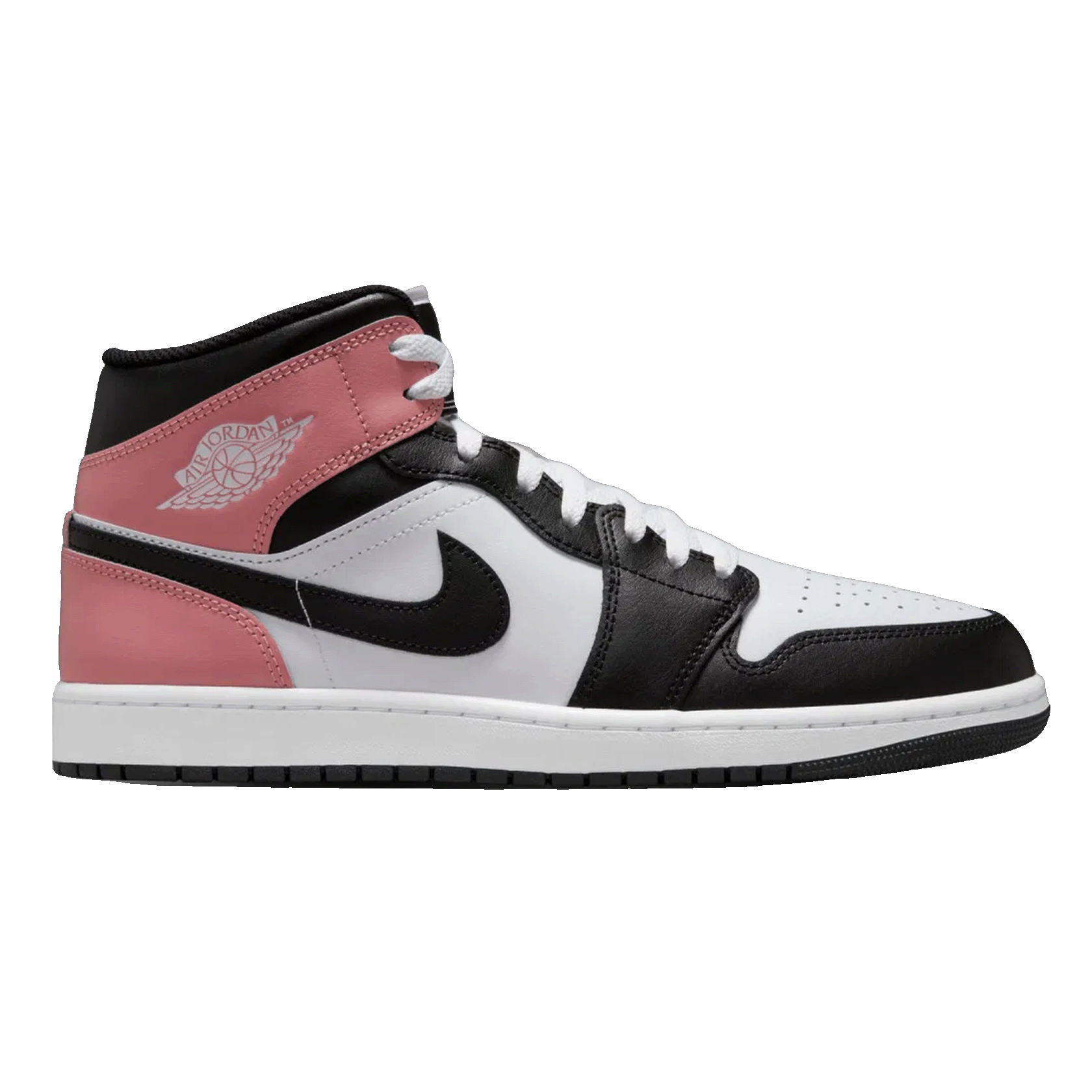 Nike Air Jordan 1 Mid White Rust Pink Black