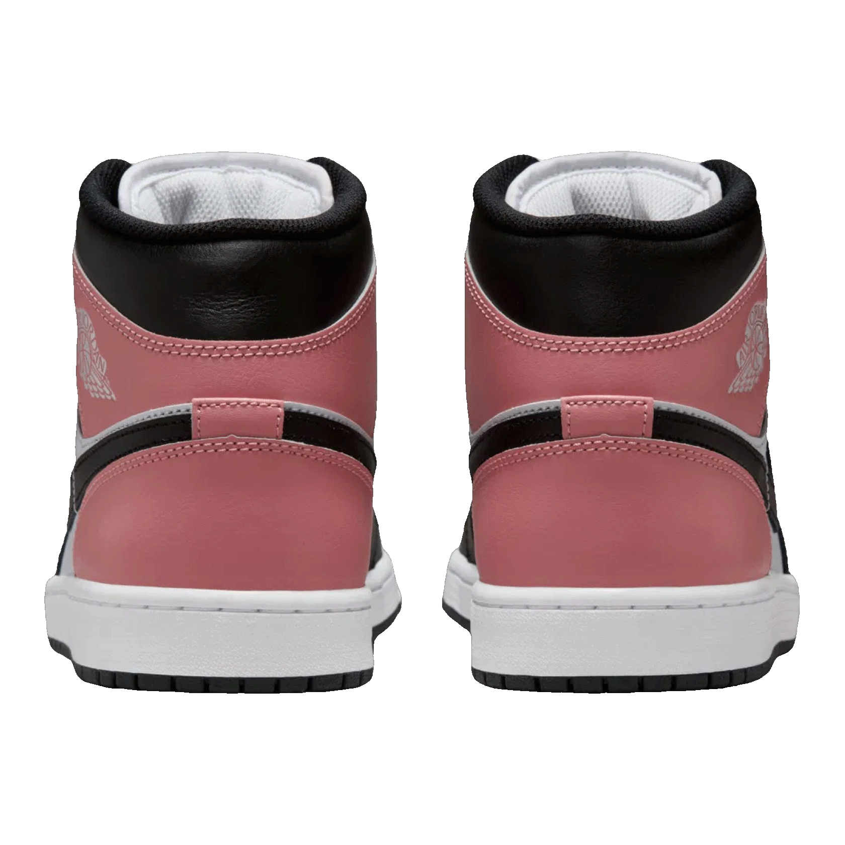 Nike Air Jordan 1 Mid White Rust Pink Black Back