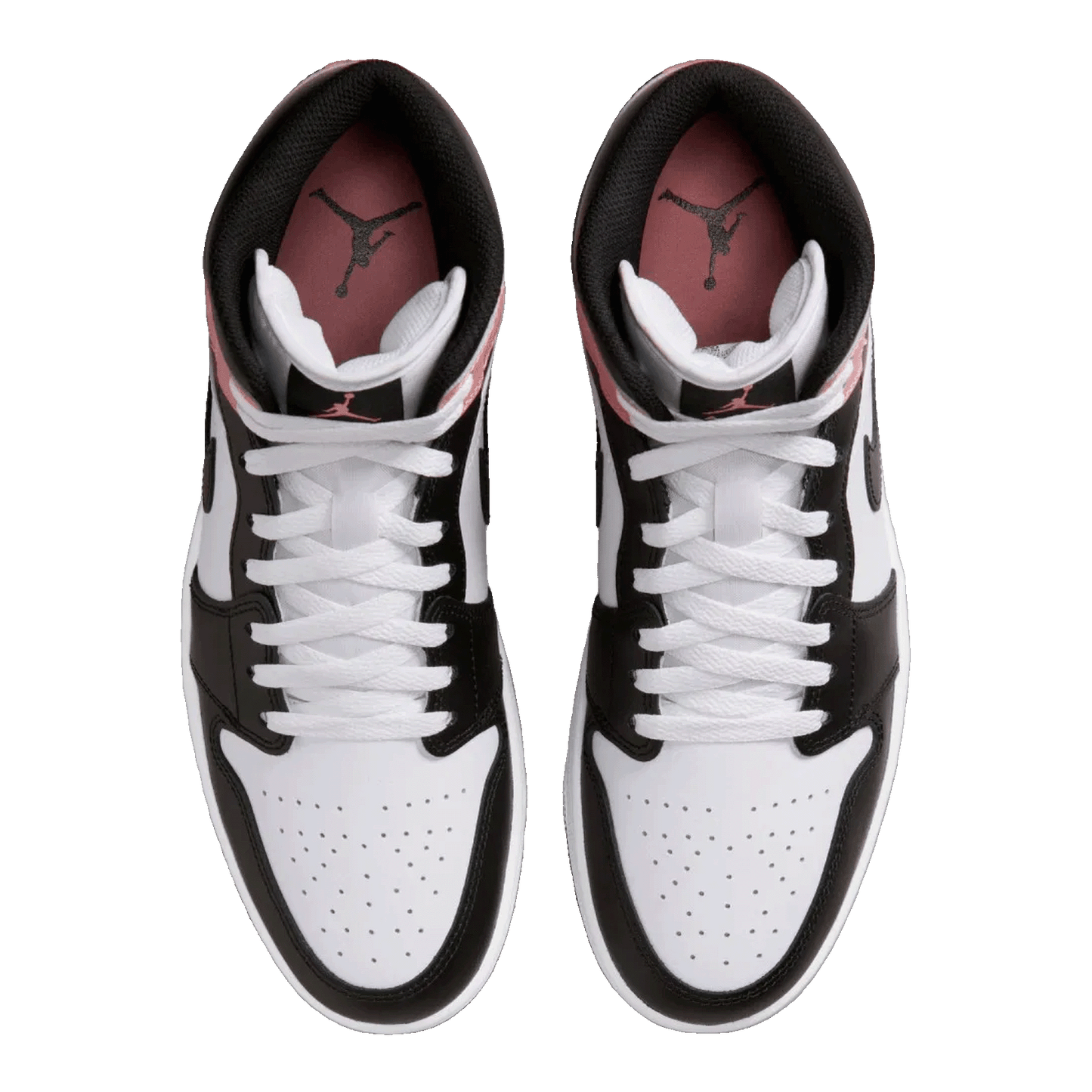 Nike Air Jordan 1 Mid White Rust Pink Black Oben