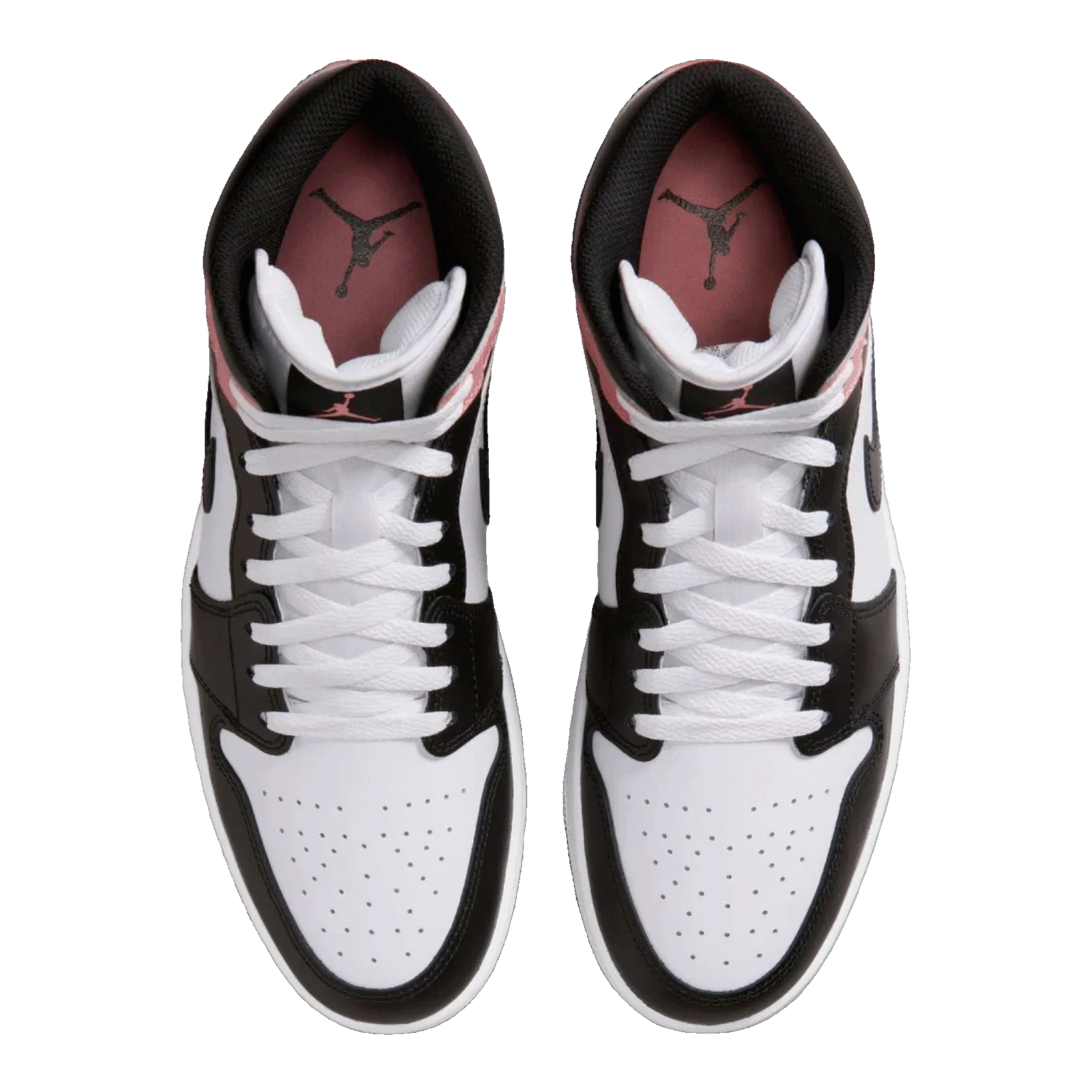 Nike Air Jordan 1 Mid White Rust Pink Black Oben