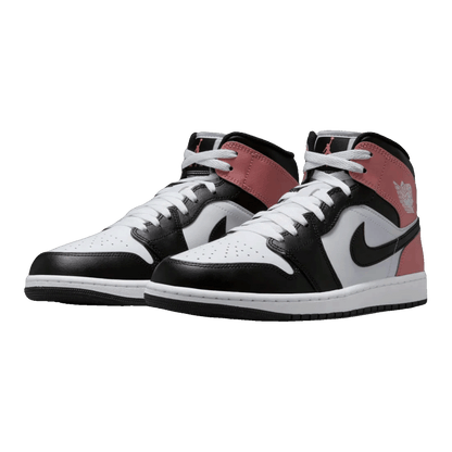 Nike Air Jordan 1 Mid White Rust Pink Black Side