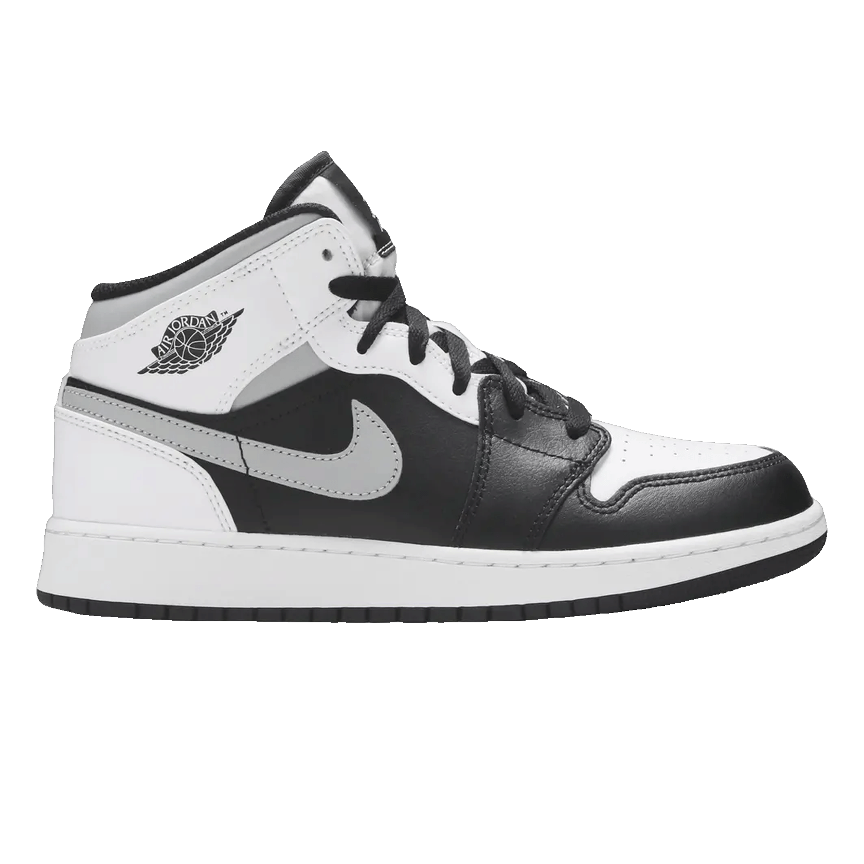 Nike Air Jordan 1 Mid White Shadow (GS)