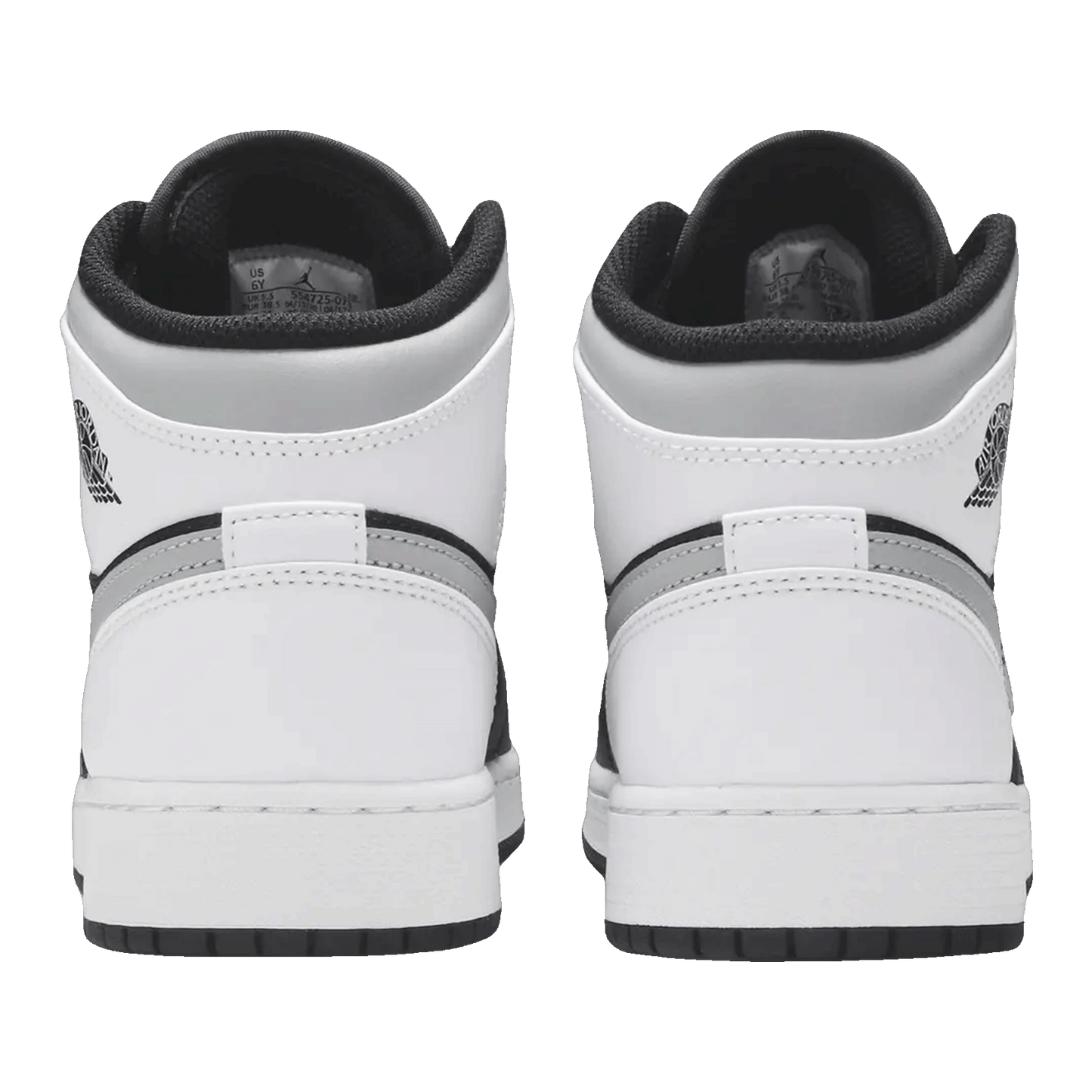 Nike Air Jordan 1 Mid White Shadow (GS) Back