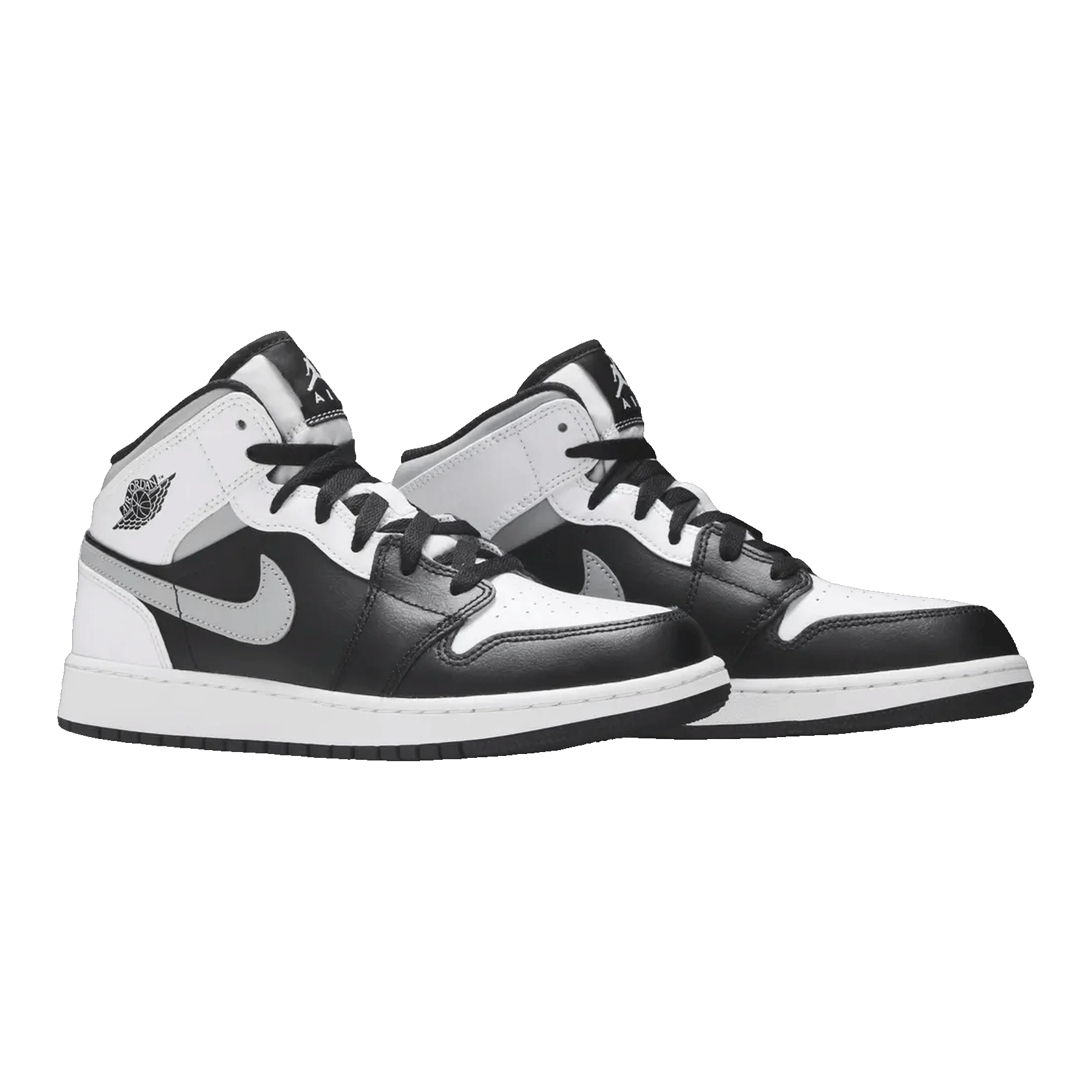 Nike Air Jordan 1 Mid White Shadow (GS) Side