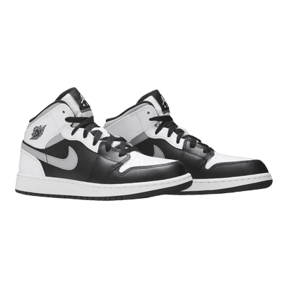 Nike Air Jordan 1 Mid White Shadow (GS) Side