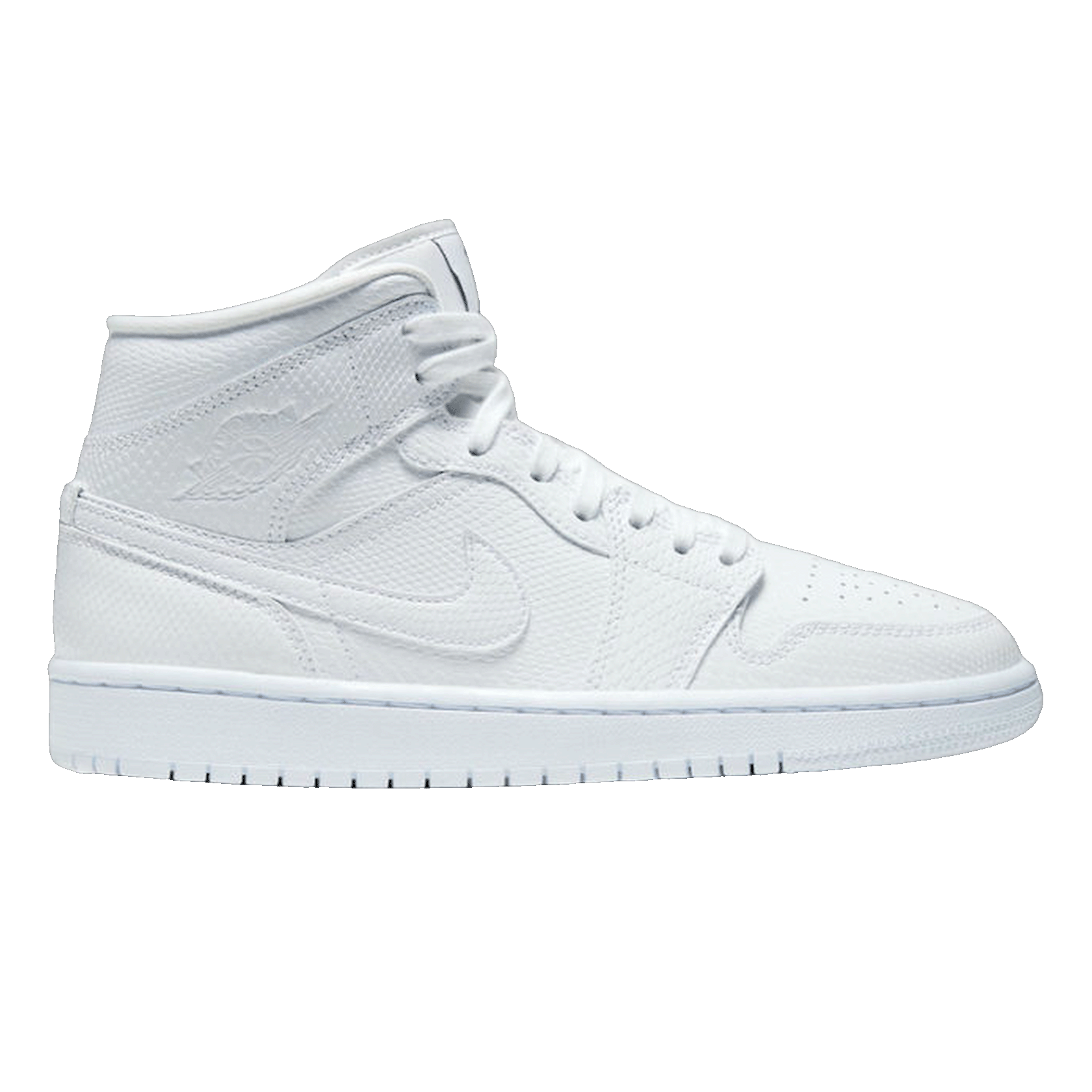 Nike Air Jordan 1 Mid White Snakeskin (W)
