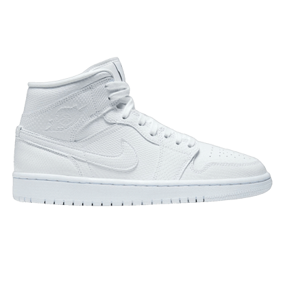 Nike Air Jordan 1 Mid White Snakeskin (W)