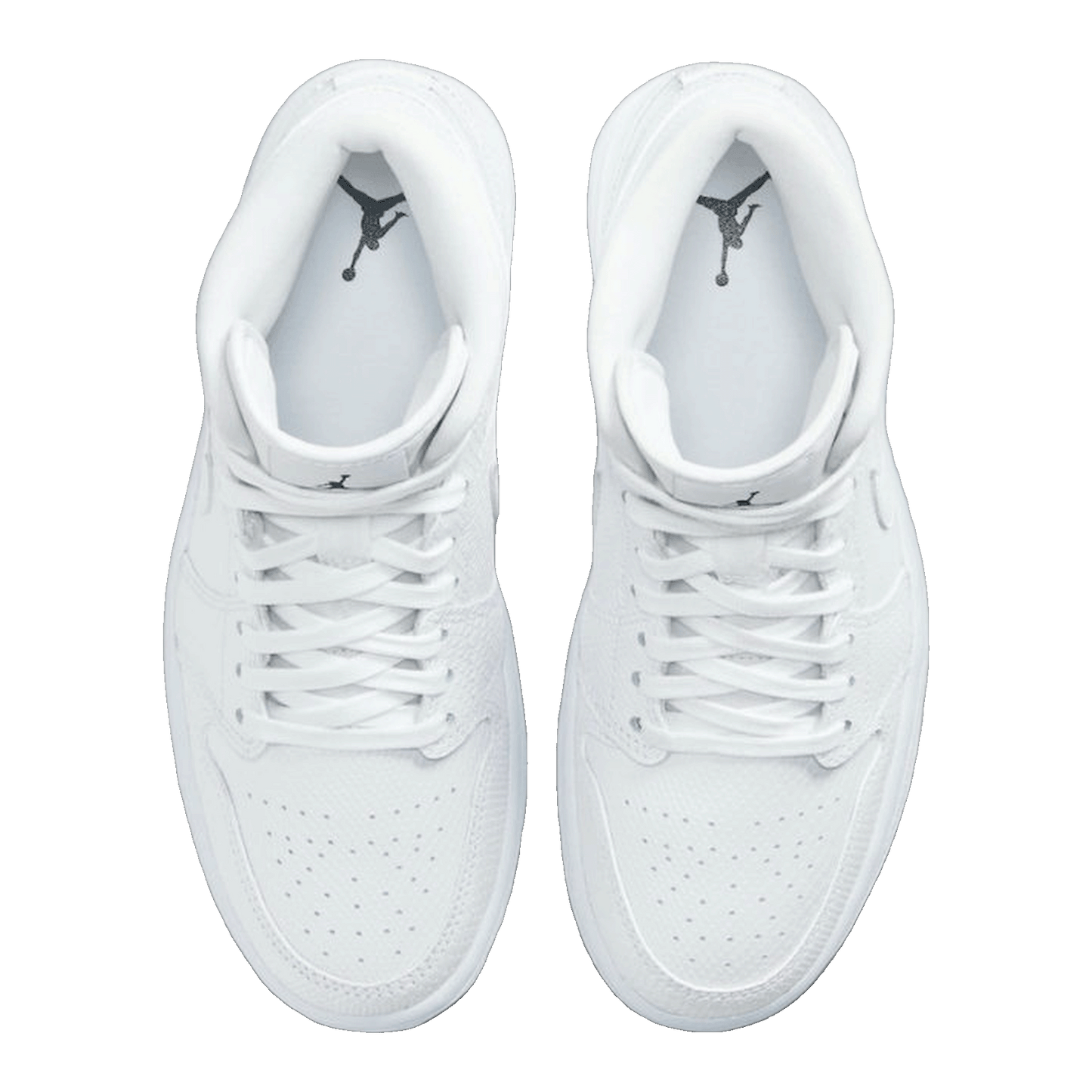 Nike Air Jordan 1 Mid White Snakeskin (W) Oben