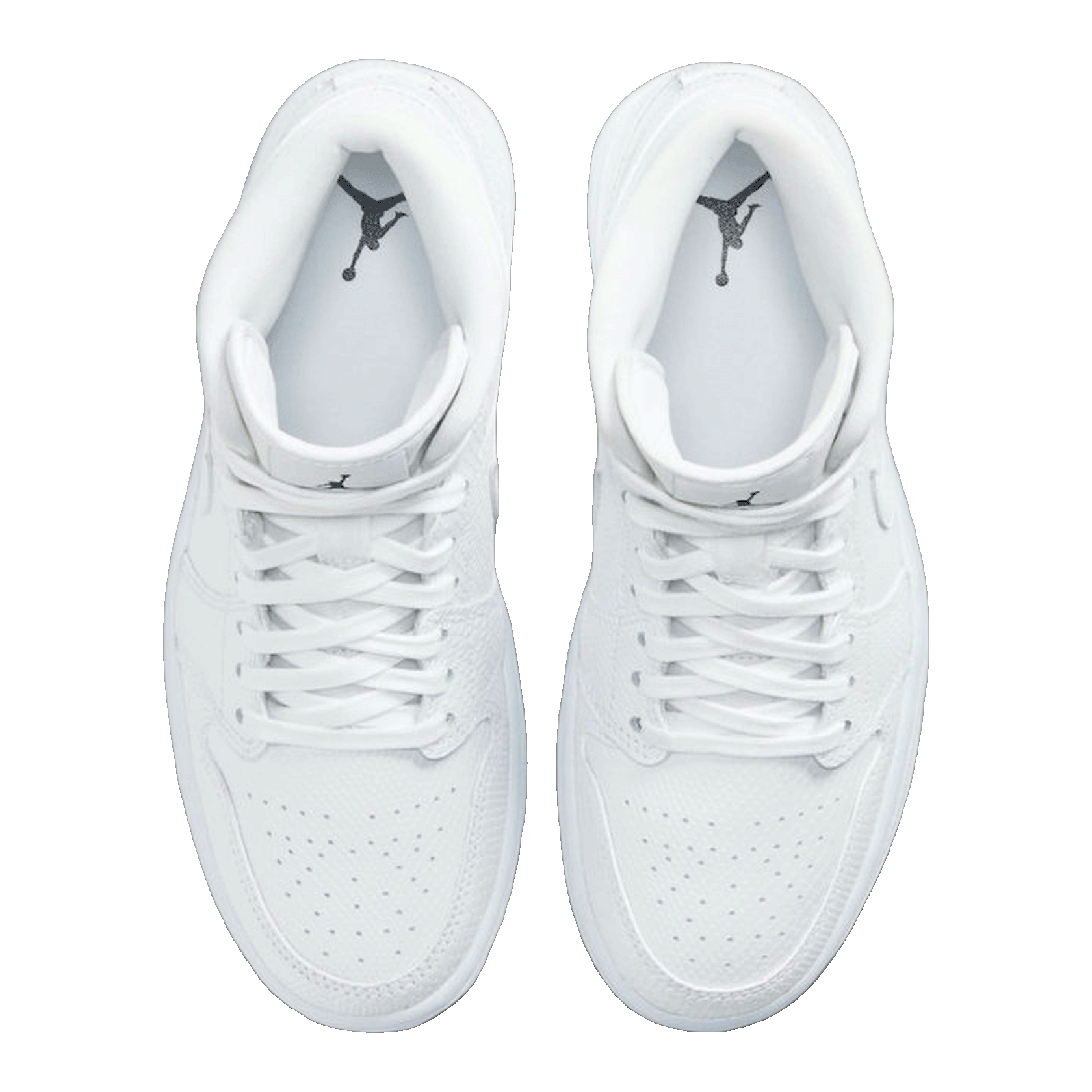 Nike Air Jordan 1 Mid White Snakeskin (W) Oben