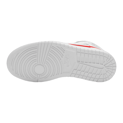 Nike Air Jordan 1 Mid White University Red (W) Sohle