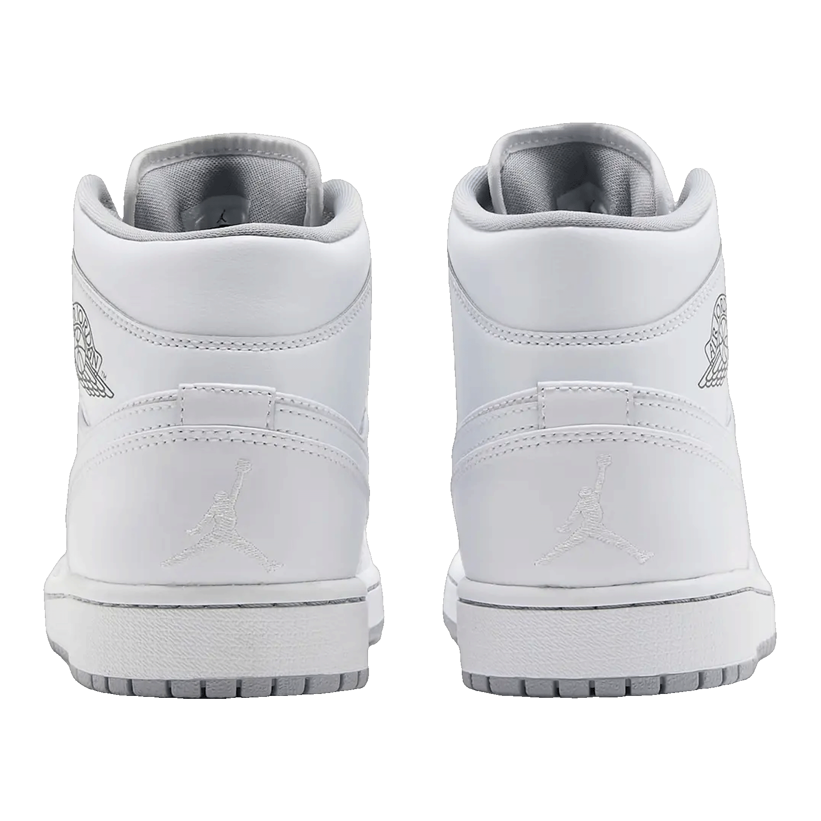 Nike Air Jordan 1 Mid White Wolf Grey (2016) Back