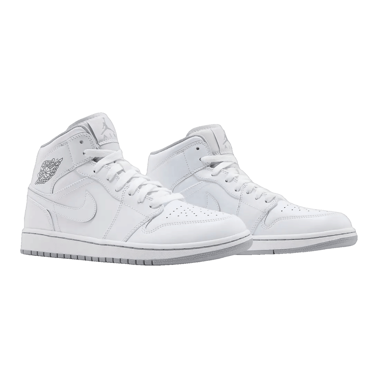 Nike Air Jordan 1 Mid White Wolf Grey (2016) Side