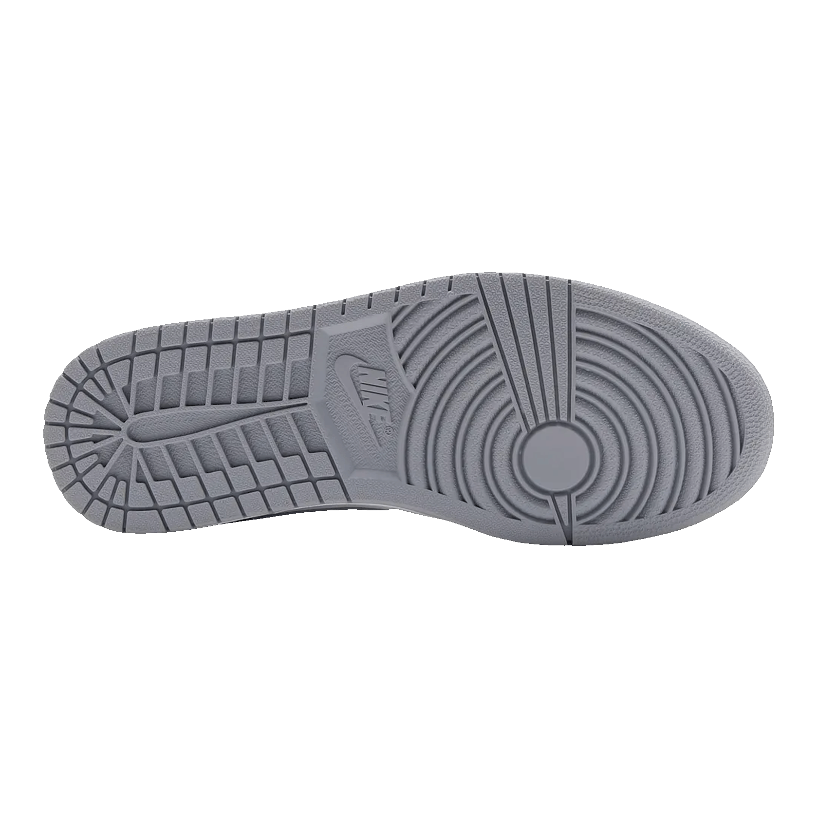 Nike Air Jordan 1 Mid White Wolf Grey (2016) Sohle