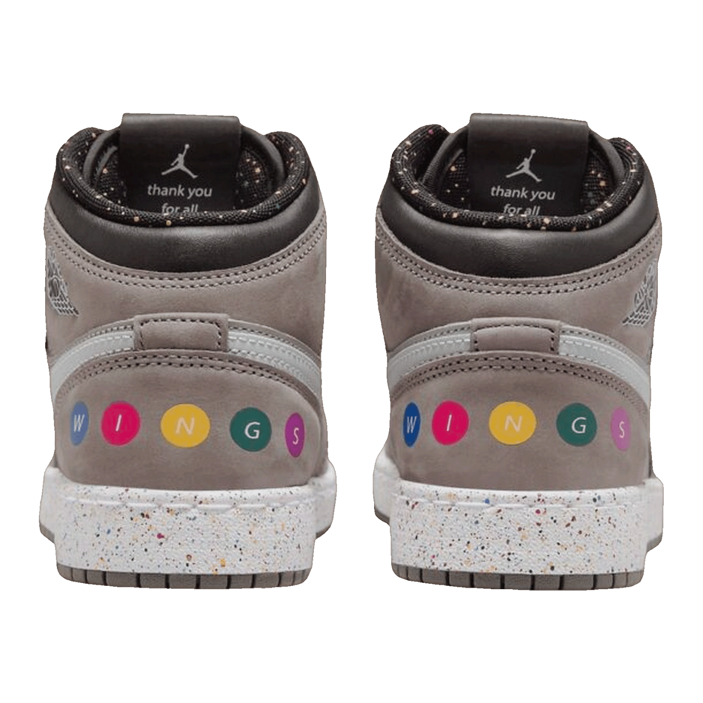 Nike Air Jordan 1 Mid Wings NYC Subway (GS) Back