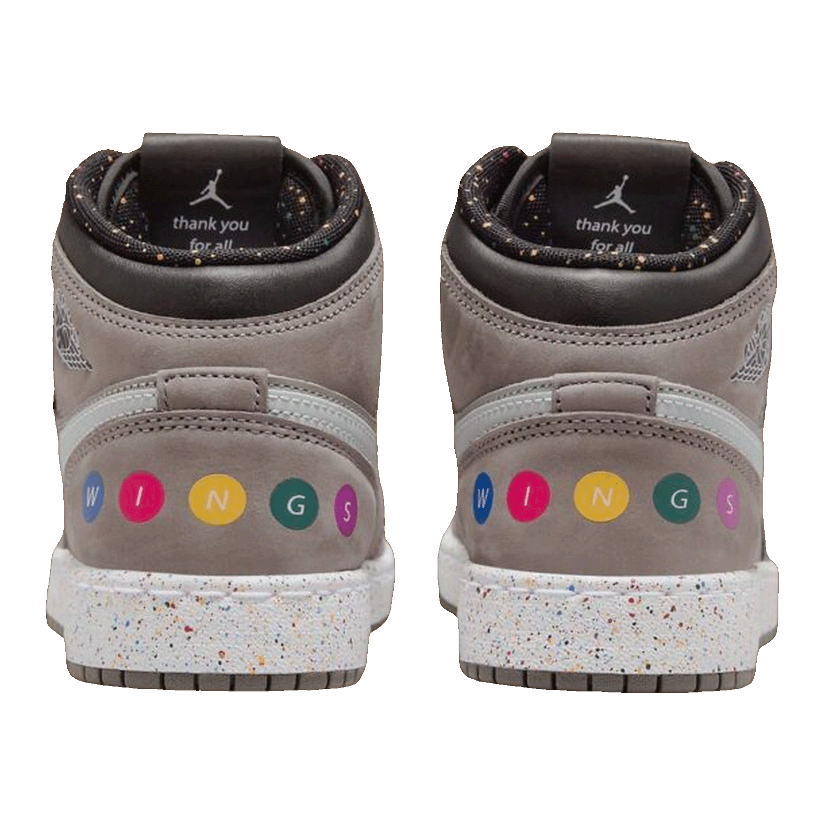 Nike Air Jordan 1 Mid Wings NYC Subway (GS) Back