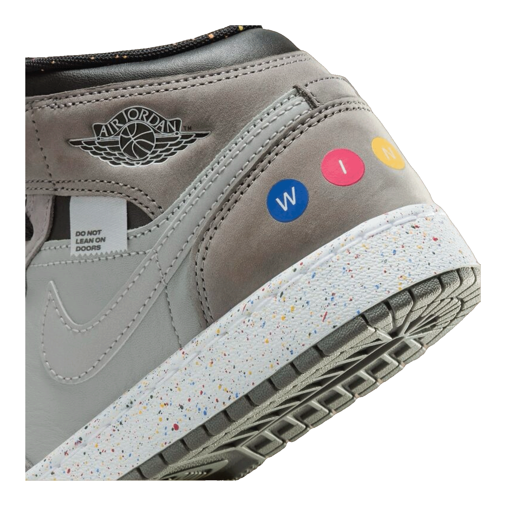 Nike Air Jordan 1 Mid Wings NYC Subway (GS) Detail