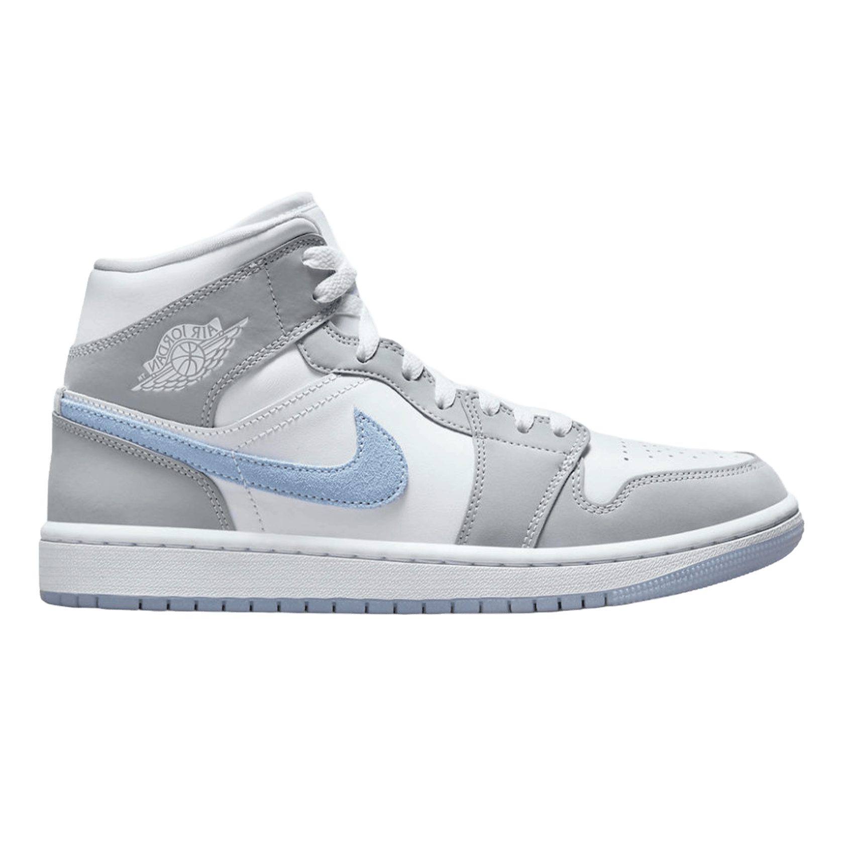 Nike Air Jordan 1 Mid Wolf Grey Aluminum (W)