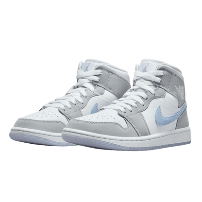 Nike Air Jordan 1 Mid Wolf Grey Aluminum (W) Side
