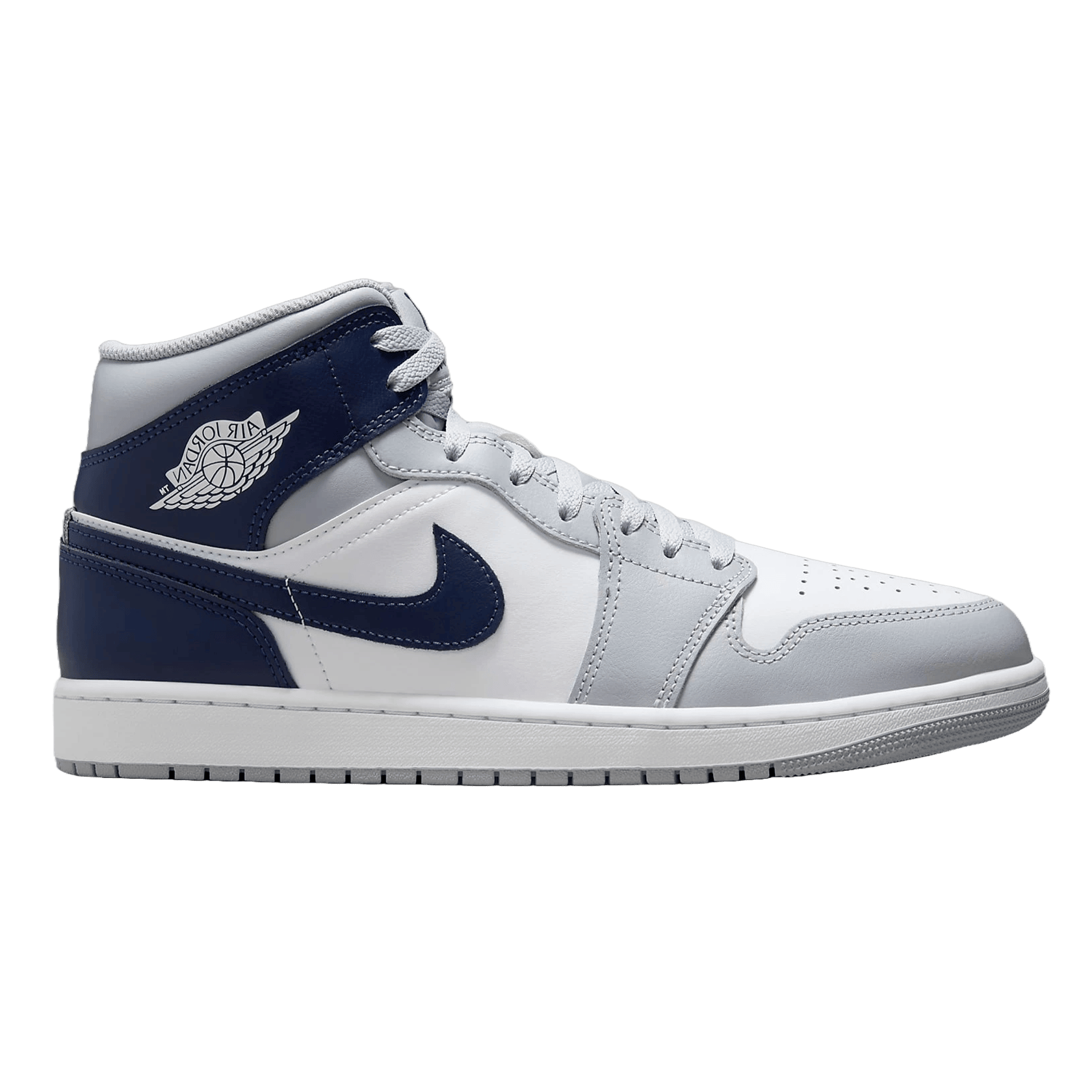 Nike Air Jordan 1 Mid Wolf Grey Midnight Navy