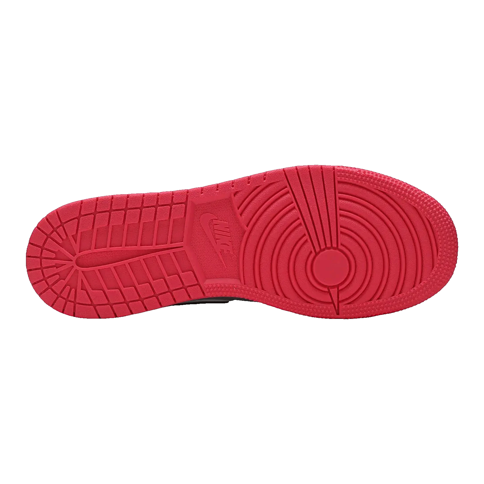 Nike Air Jordan 1 Mid Wolf Grey Racer Pink Black (GS) Sohle