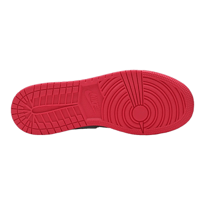 Nike Air Jordan 1 Mid Wolf Grey Racer Pink Black (GS) Sohle