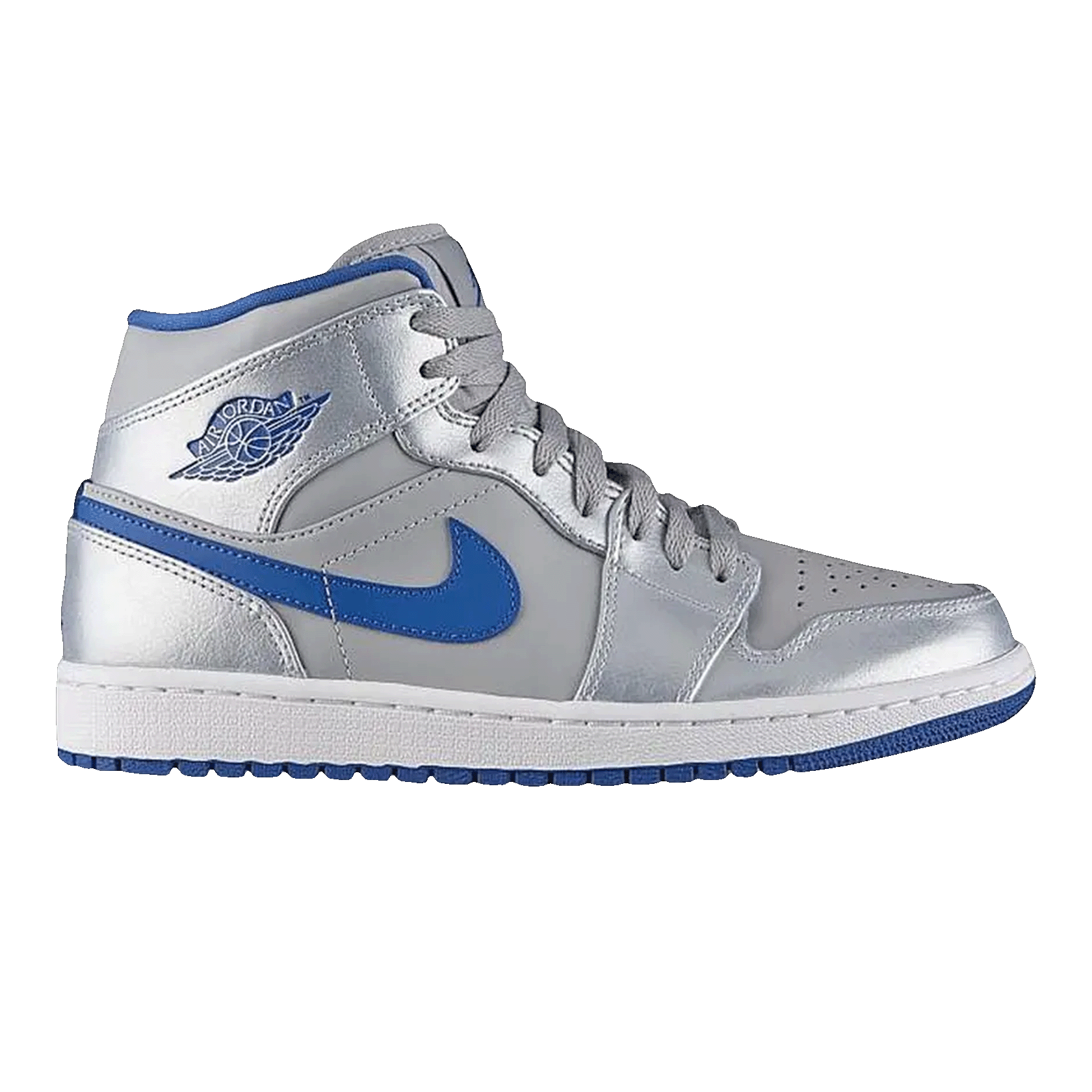 Nike Air Jordan 1 Mid Wolf Grey Sport Blue