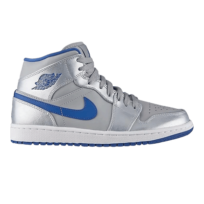 Nike Air Jordan 1 Mid Wolf Grey Sport Blue