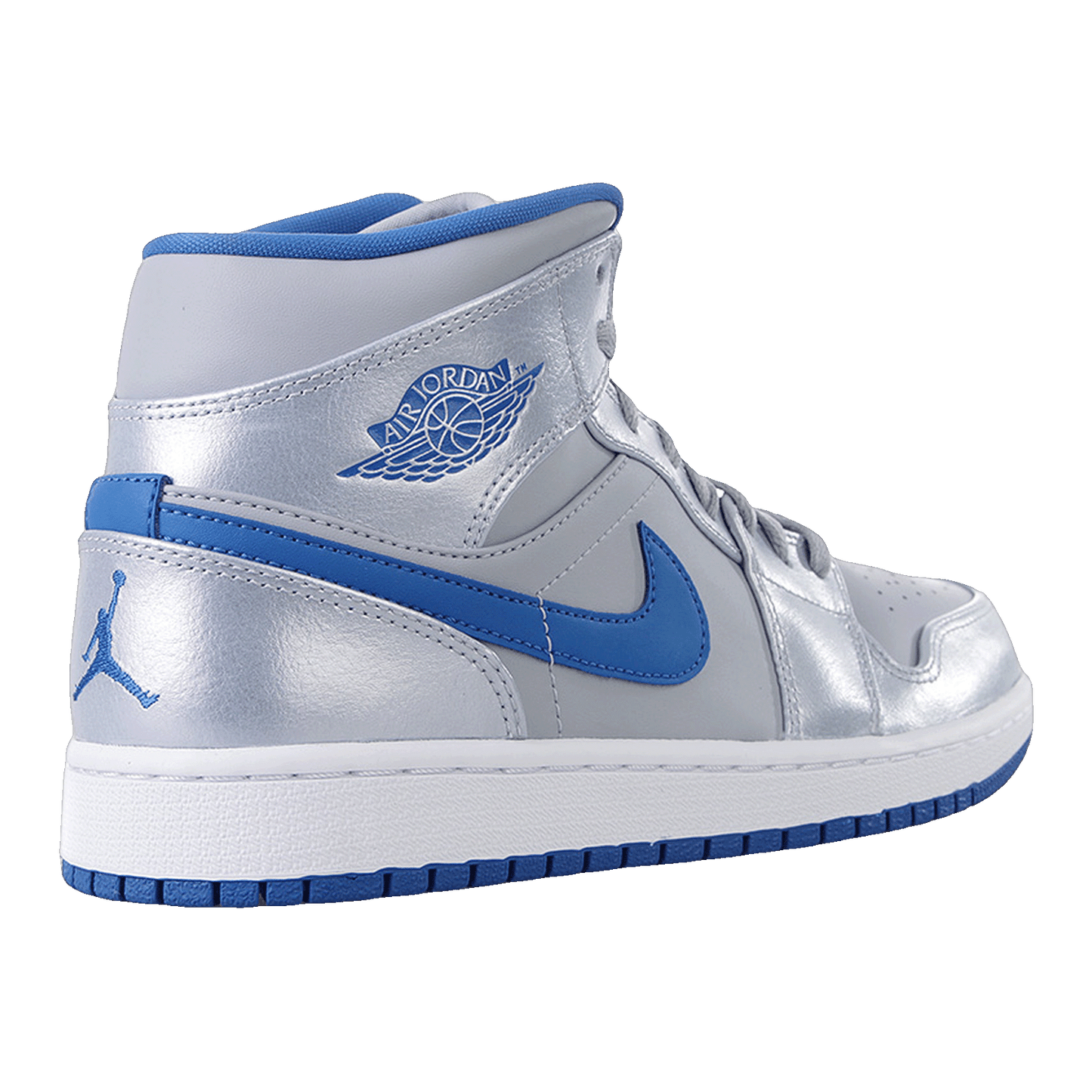 Nike Air Jordan 1 Mid Wolf Grey Sport Blue Back