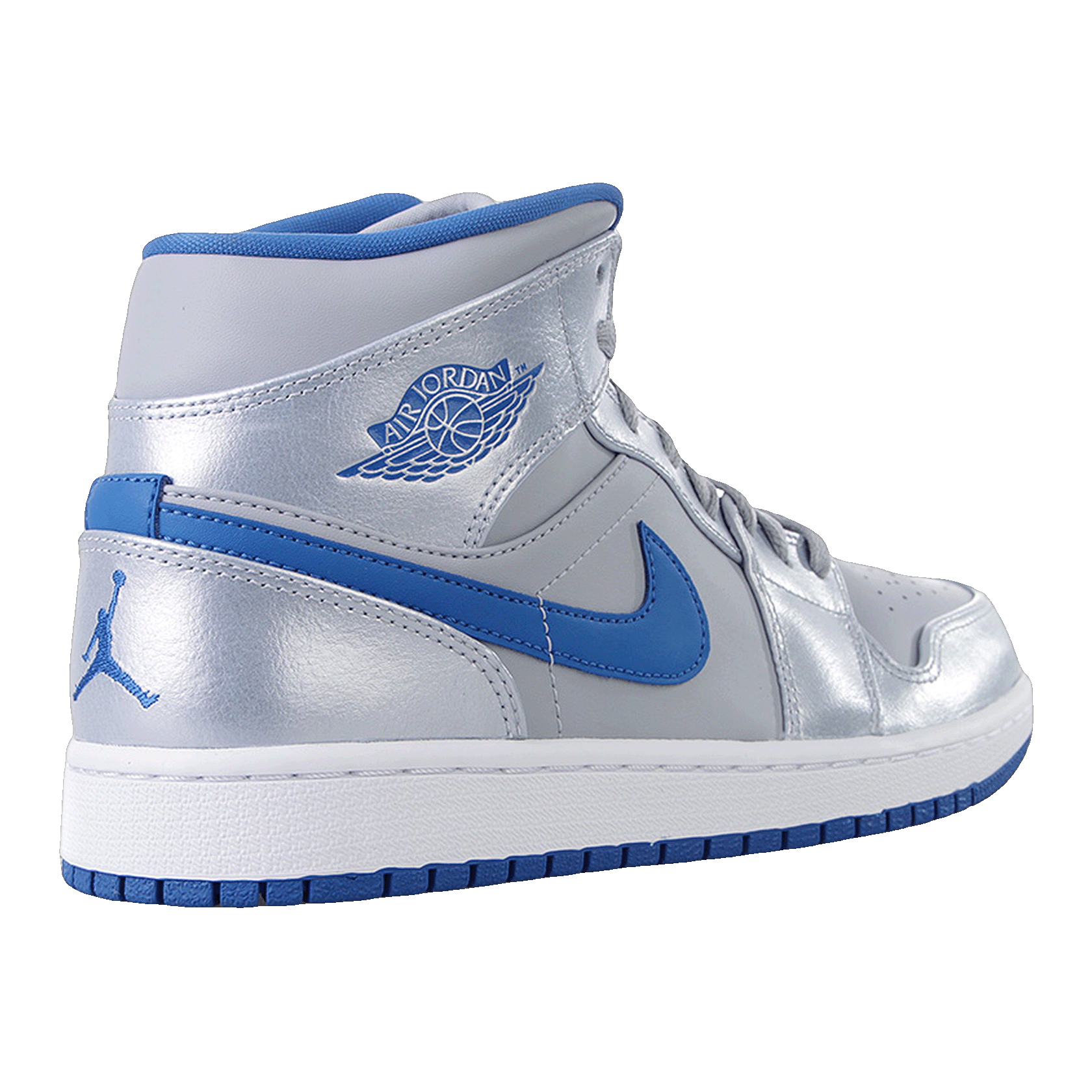Nike Air Jordan 1 Mid Wolf Grey Sport Blue Back