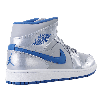 Nike Air Jordan 1 Mid Wolf Grey Sport Blue Back