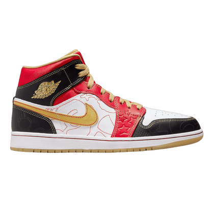 Nike Air Jordan 1 Mid XQ White Black Sport Red
