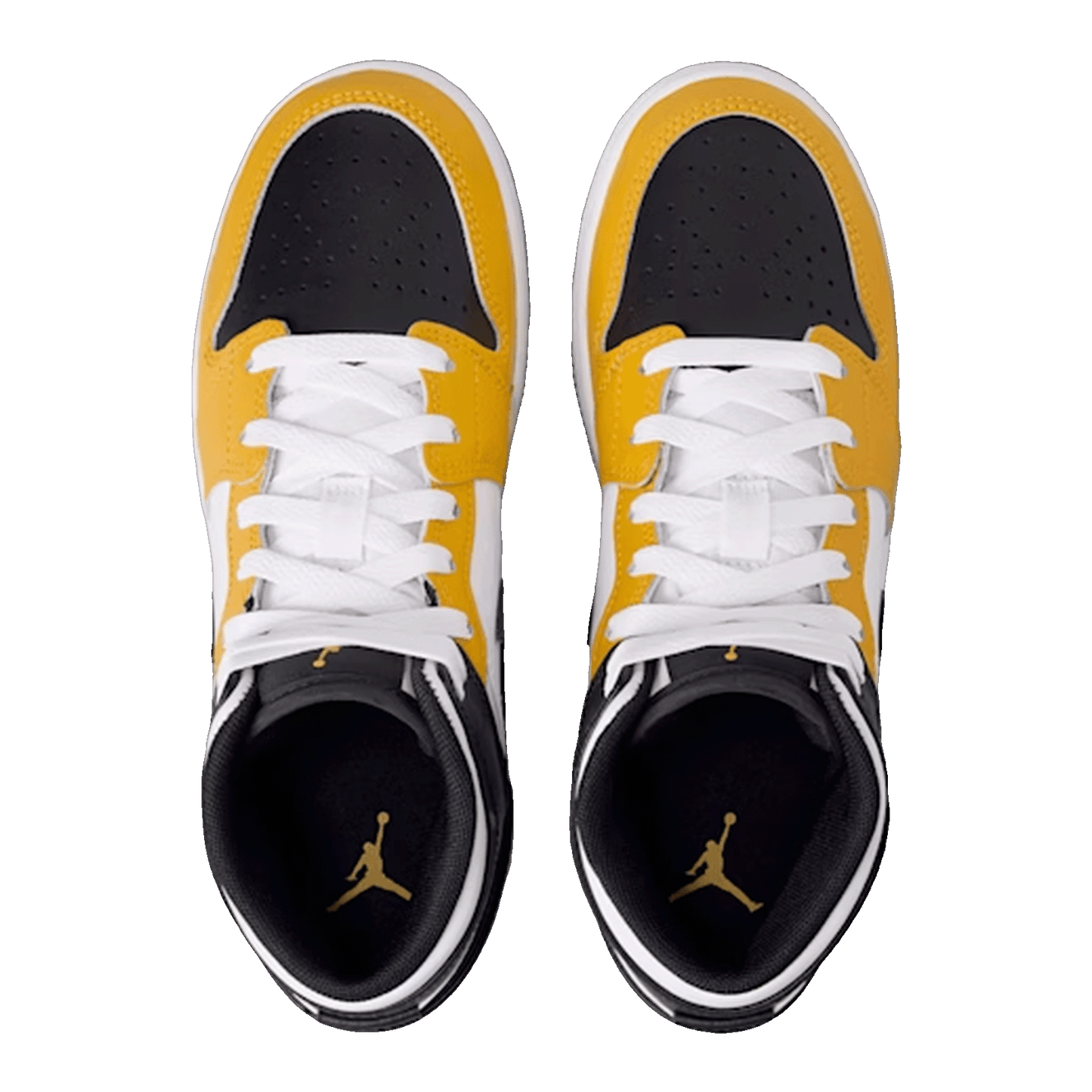Nike Air Jordan 1 Mid Yellow Ochre (GS) Oben