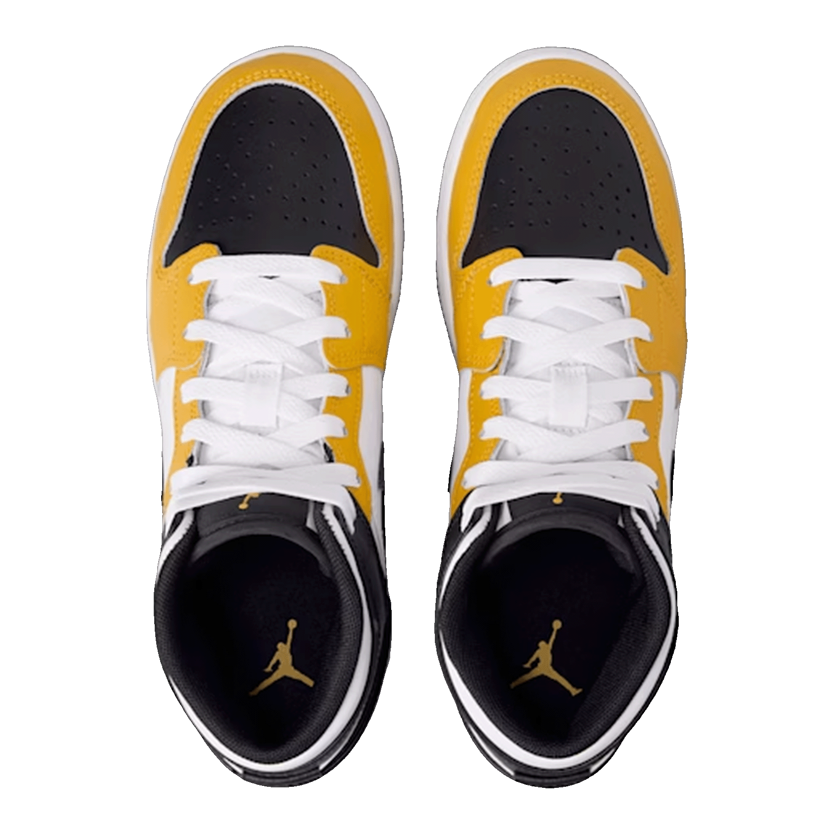 Nike Air Jordan 1 Mid Yellow Ochre (GS) Oben