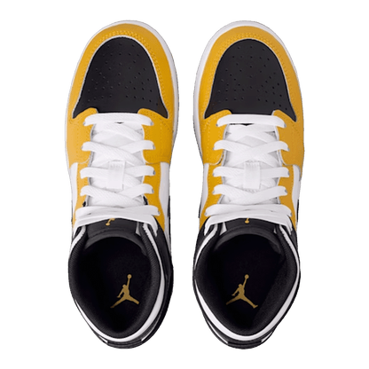 Nike Air Jordan 1 Mid Yellow Ochre (GS) Oben