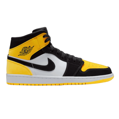 Nike Air Jordan 1 Mid Yellow Toe Black