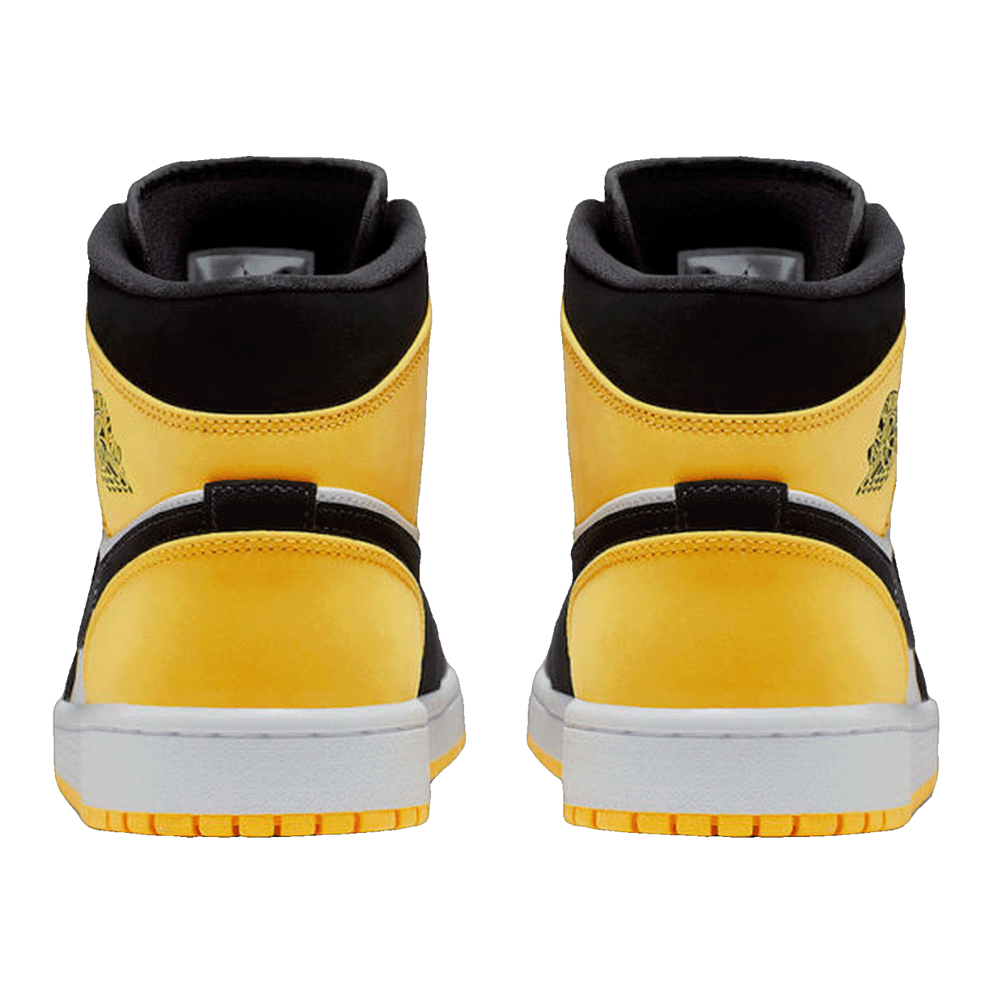 Nike Air Jordan 1 Mid Yellow Toe Black Back