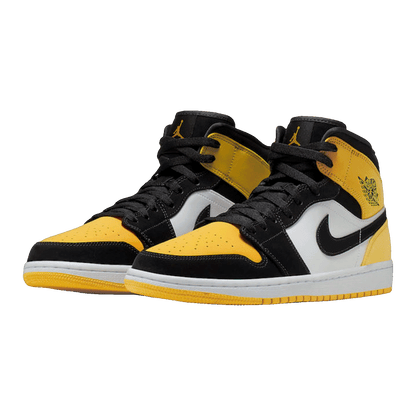 Nike Air Jordan 1 Mid Yellow Toe Black Side