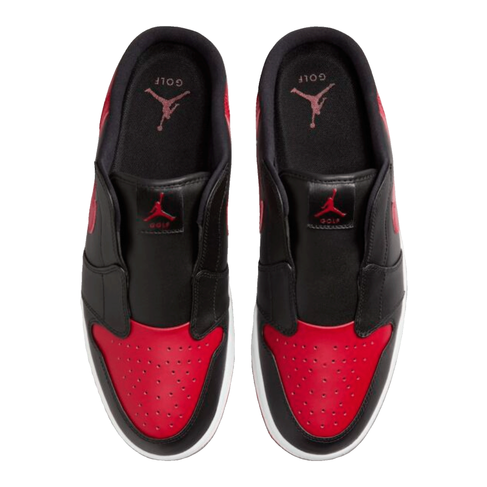 Nike Air Jordan 1 Mule Golf Bred Oben