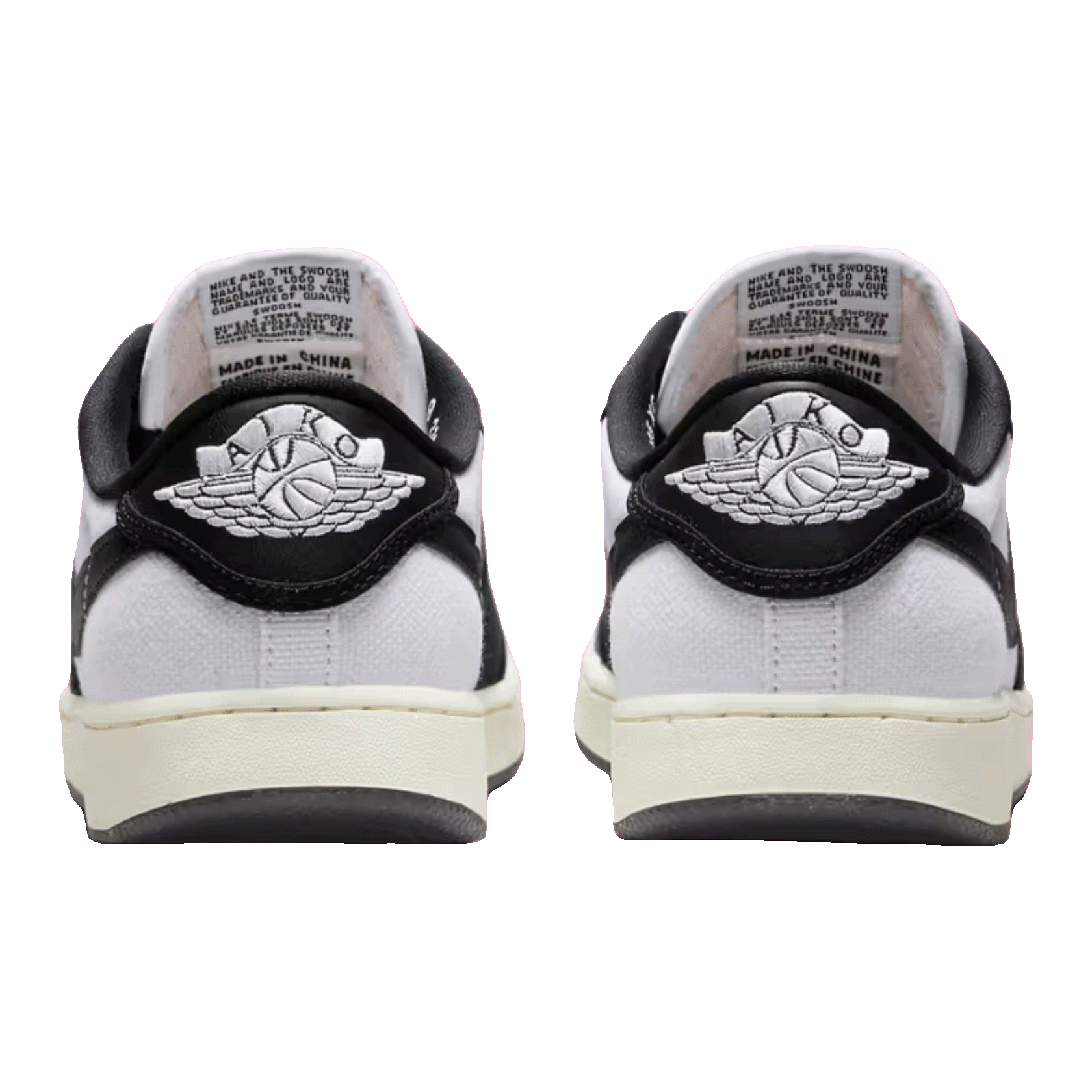 Nike Air Jordan 1 Retro AJKO Low Black White Back