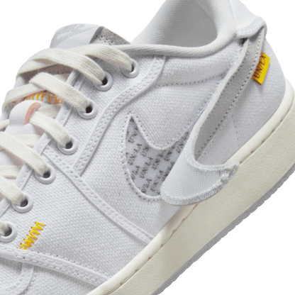 Nike Air Jordan 1 Retro AJKO Low SP Union White Canvas Detail