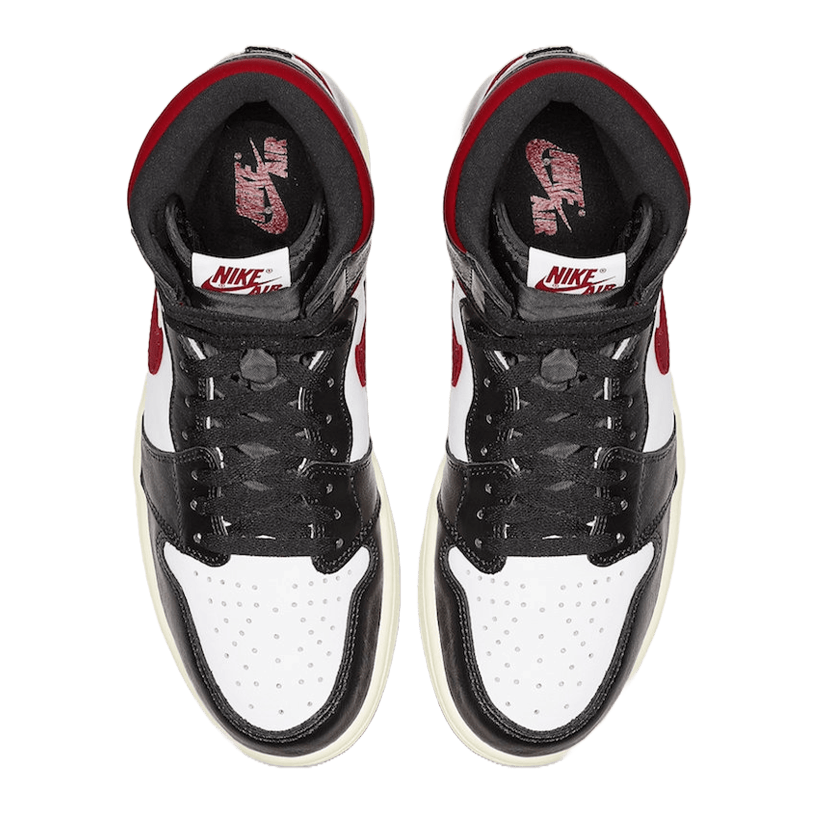 Nike Air Jordan 1 Retro High Black Gym Red (GS) Oben