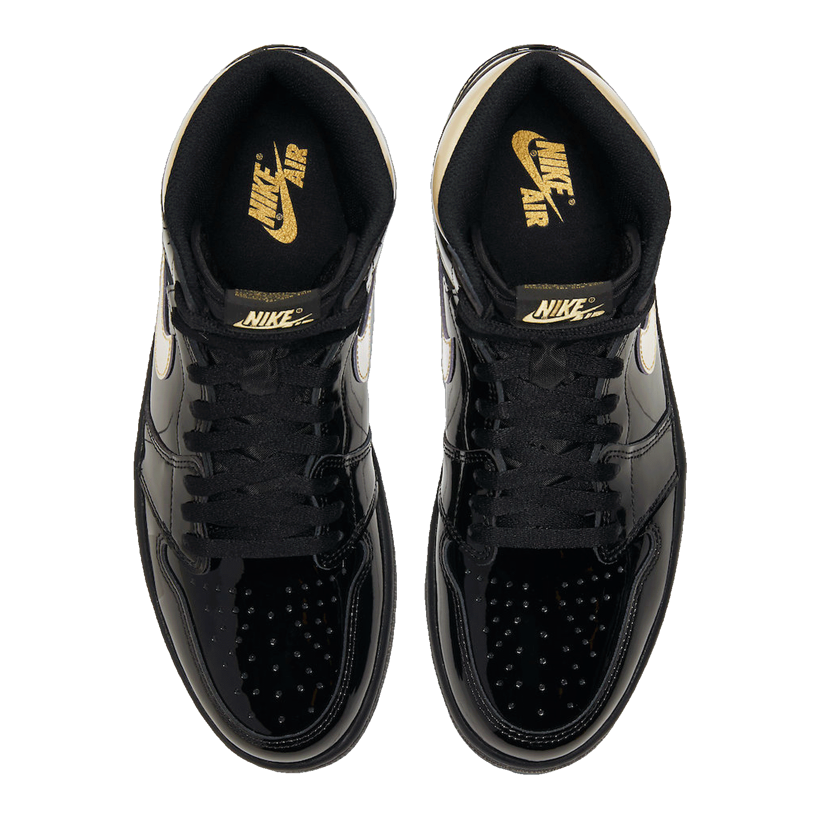 Nike Air Jordan 1 Retro High Black Metallic Gold (2020) (GS) Oben