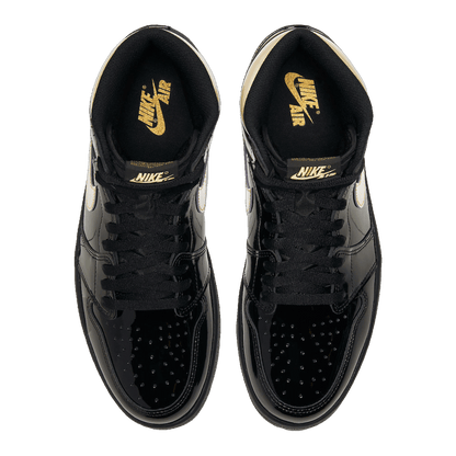 Nike Air Jordan 1 Retro High Black Metallic Gold (2020) (GS) Oben