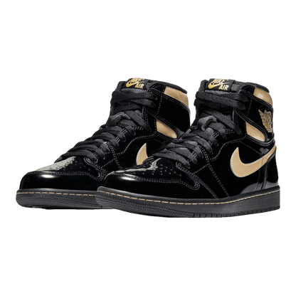 Nike Air Jordan 1 Retro High Black Metallic Gold (2020) (GS) Side