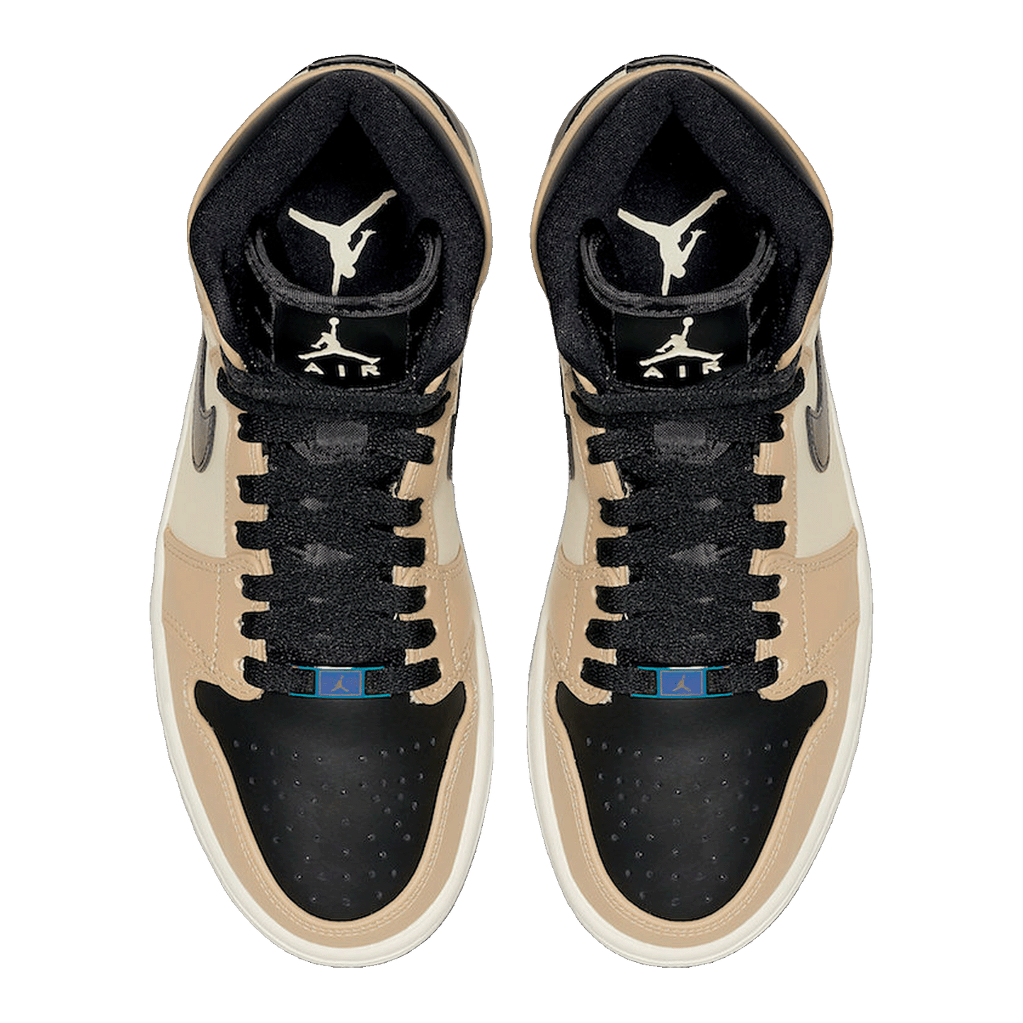 Nike Air Jordan 1 Retro High Black Mushroom (W) Oben