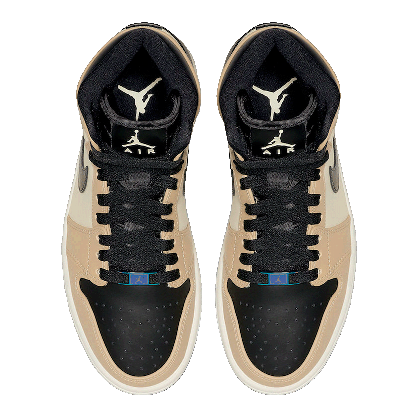 Nike Air Jordan 1 Retro High Black Mushroom (W) Oben