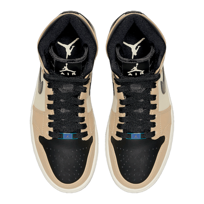Nike Air Jordan 1 Retro High Black Mushroom (W) Oben