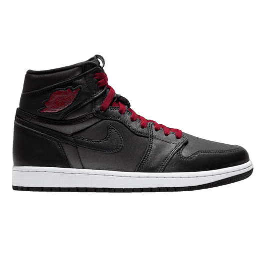 Nike Air Jordan 1 Retro High Black Satin Gym Red Black (GS)
