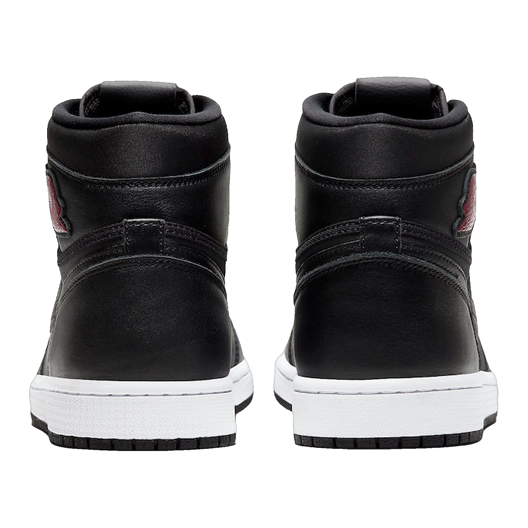 Nike Air Jordan 1 Retro High Black Satin Gym Red Black (GS) Back